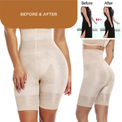 Premium Slim Body ComfortCurve High Waist Shaper | Instantly Look 10–20 Pounds Thinner — Breathable Lightweight & Summer Ready!