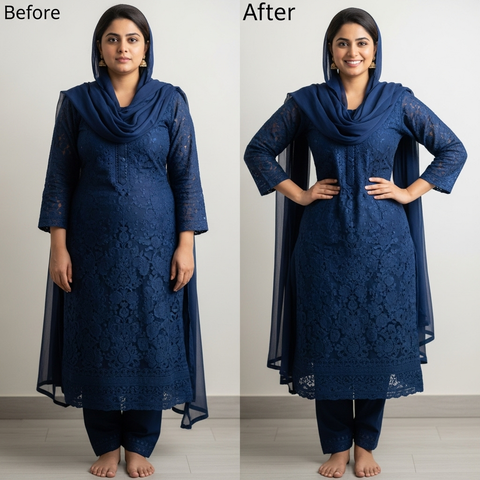 Premium Slim Body ComfortCurve High Waist Shaper | Instantly Look 10–20 Pounds Thinner — Breathable Lightweight & Summer Ready!